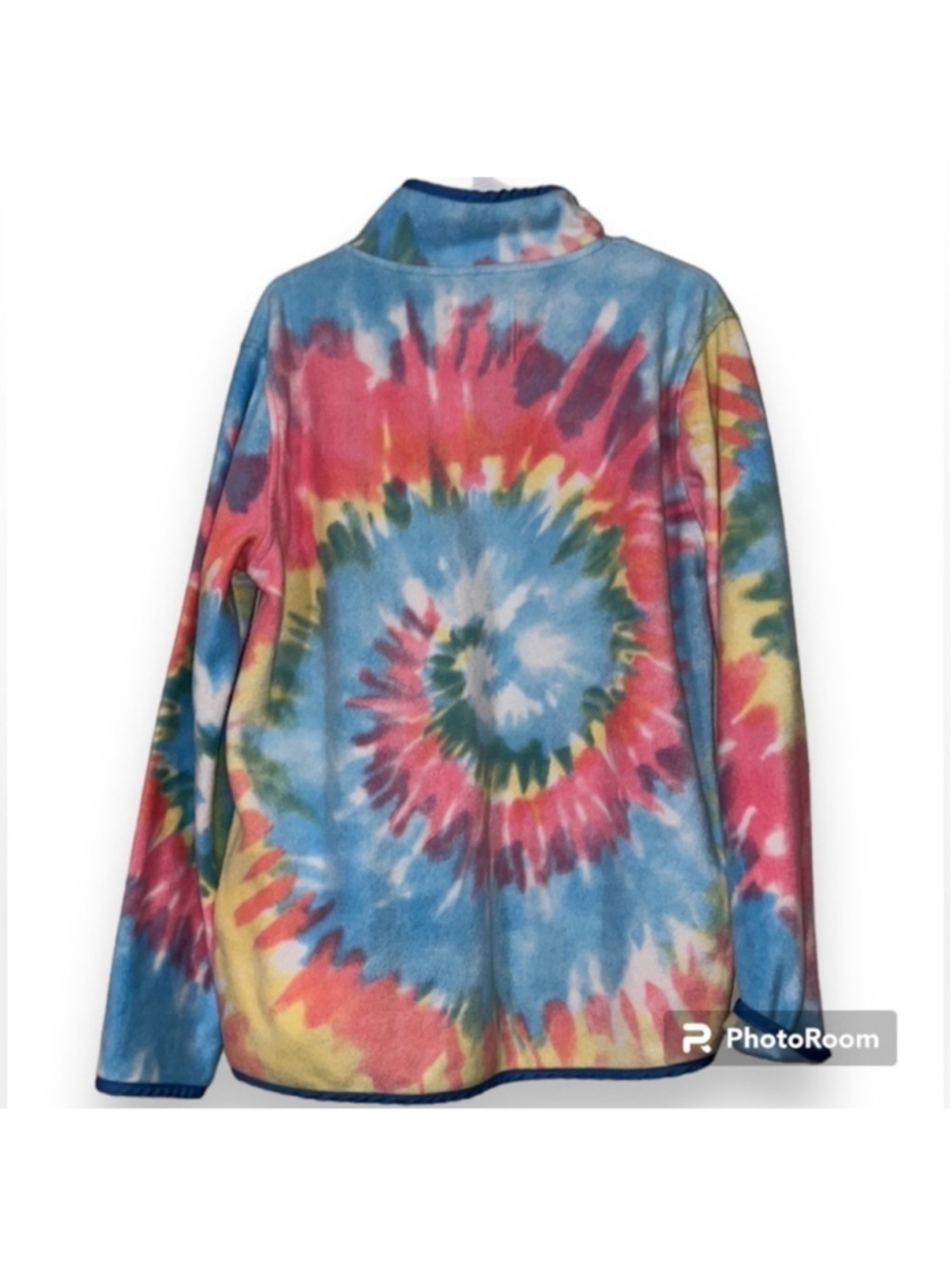 Simply Southern fleece pullover tie dye rainbow lightweight womens size XL EUC - Picture 3 of 12